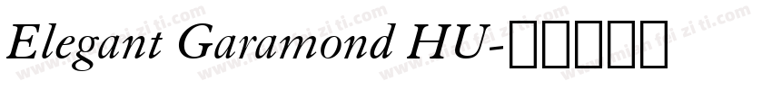 Elegant Garamond HU字体转换